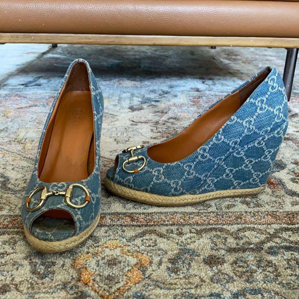 Authentic Gucci Wedged Heels